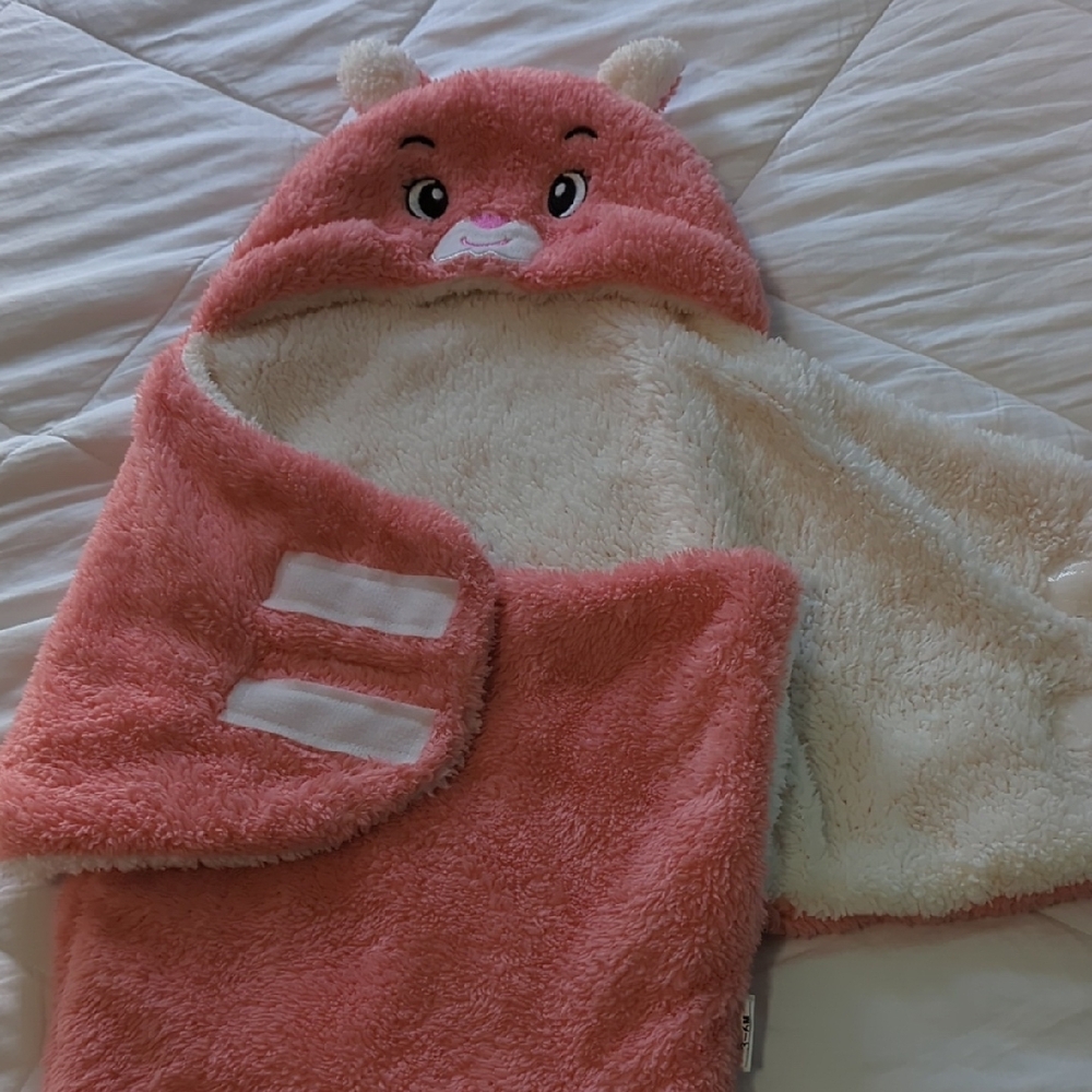 Animal Hooded Swaddle Blanket